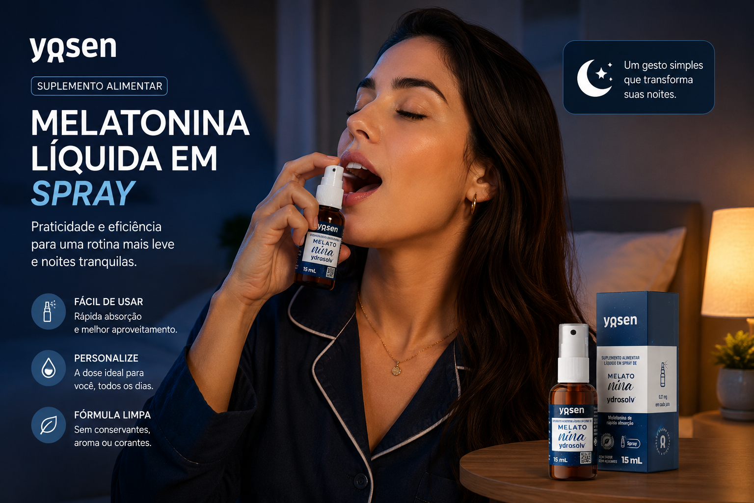 Melatonina Ydrosolv® Spray - 15ml