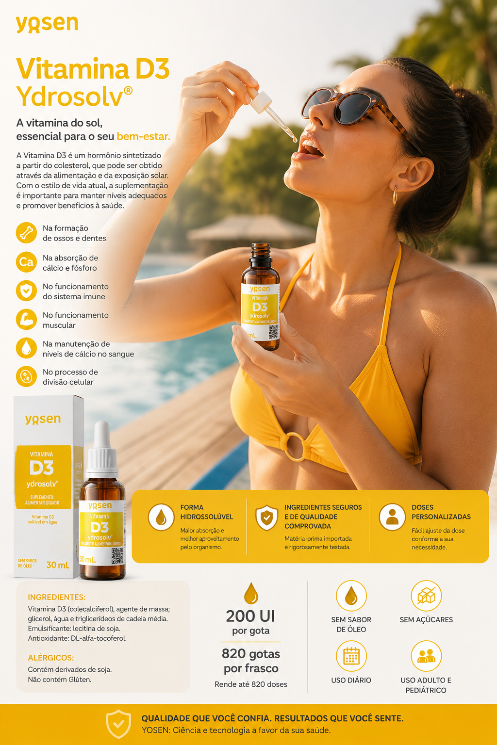 Vitamina D3 Ydrosolv® - 30ml