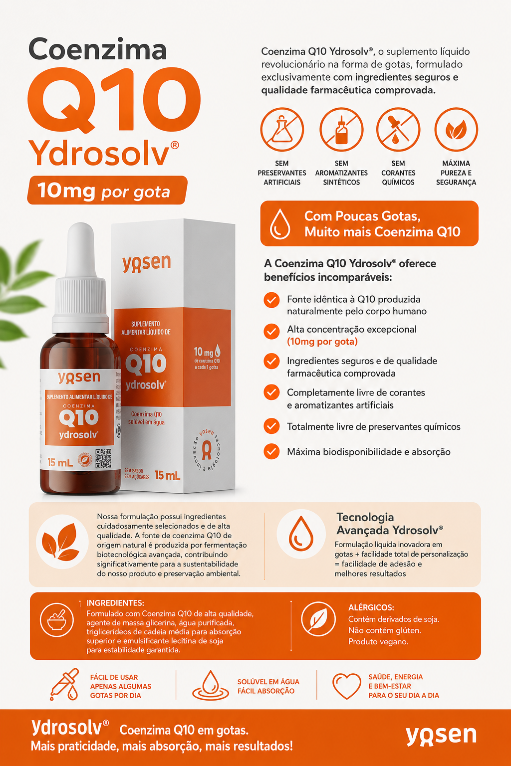Coenzima Q10 Ydrosolv® - 15ml