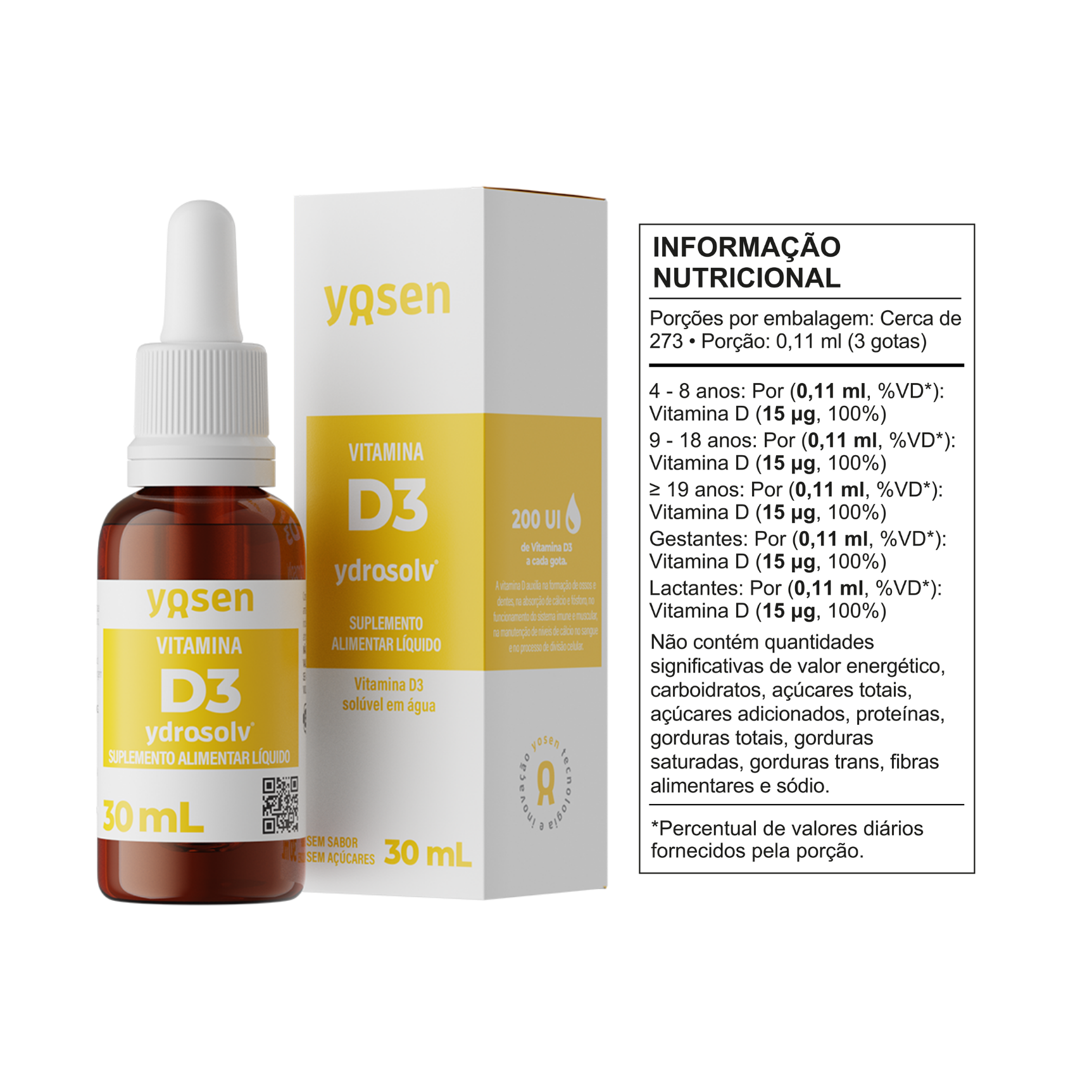 Vitamina D3 Ydrosolv® - 30ml