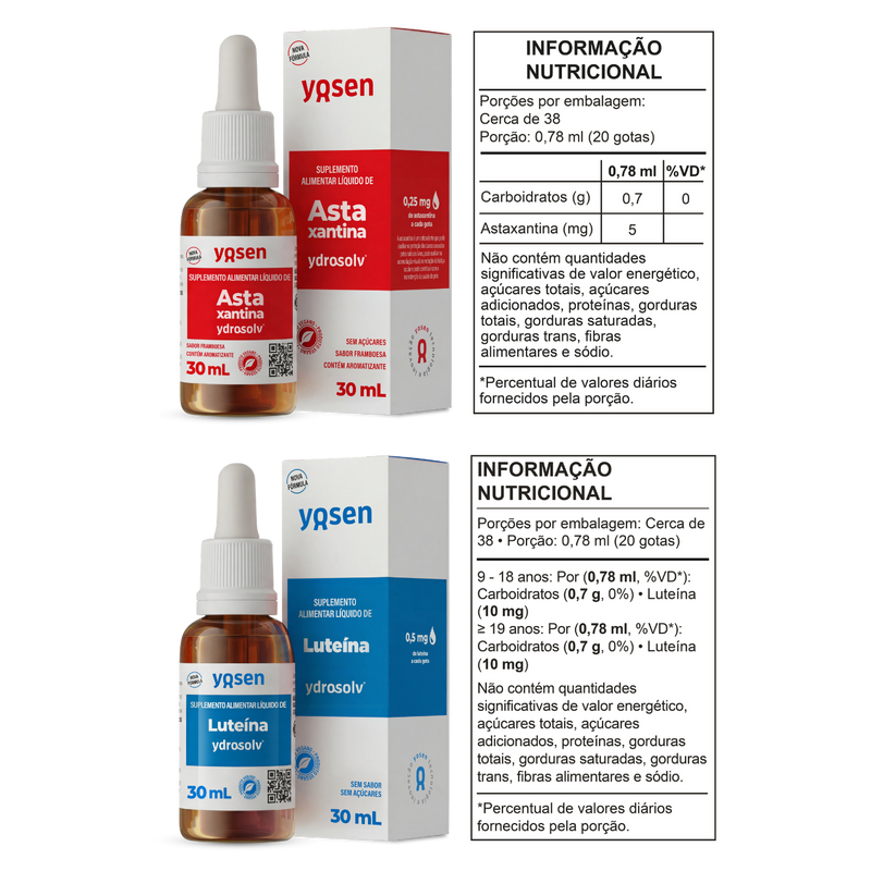 Kit Proteção Ocular - Luteína + Astaxantina